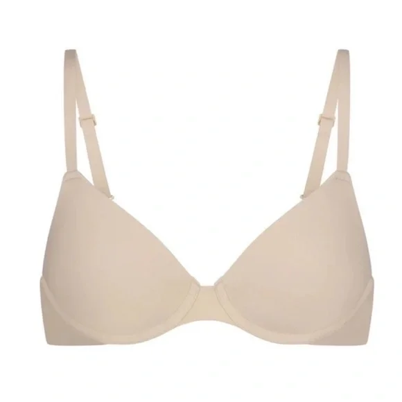 Skims Fits Everybody T-Shirt Demi Bra In Sand NWT 2294 34C